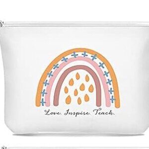 Inspirational Cosmetic Bag (love, inspire, Teach) BRAND NEW